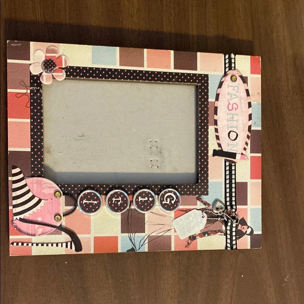 Fashion Girl Multicolor Photo Frame